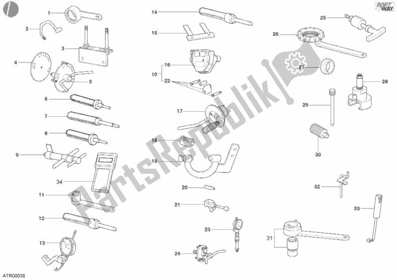 All parts for the Workshop Service Tools, Engine of the Ducati Supersport 620 S 2003